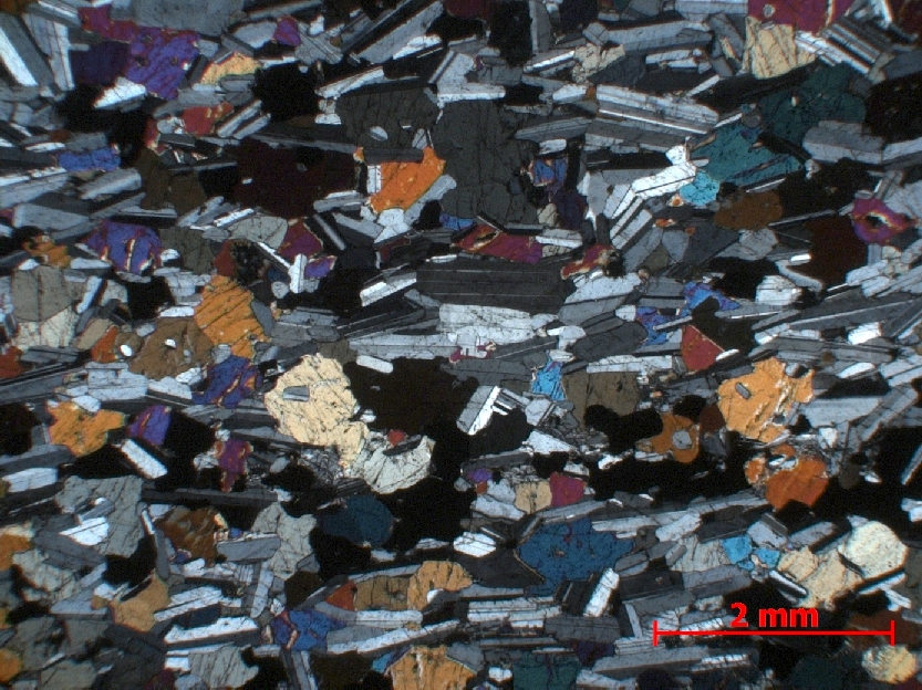 Microscope Gabbro Gabbro lité